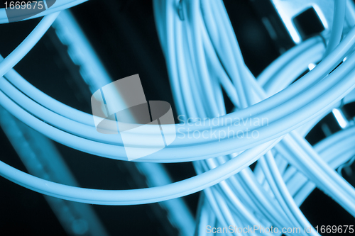 Image of network cables concept