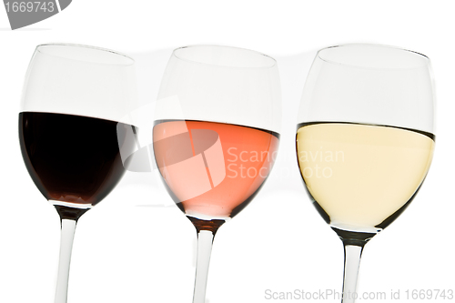 Image of three wine glasses