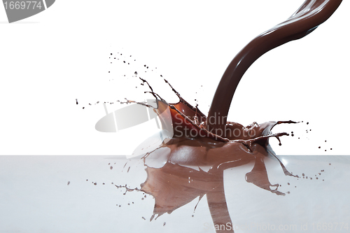 Image of pouring chocolate