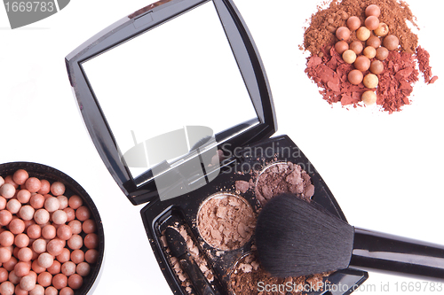 Image of crushed compact eyeshadows