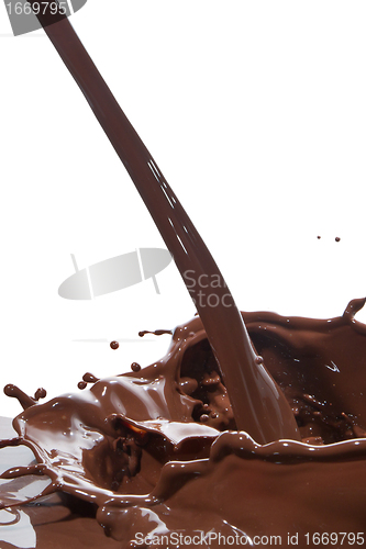 Image of pouring chocolate