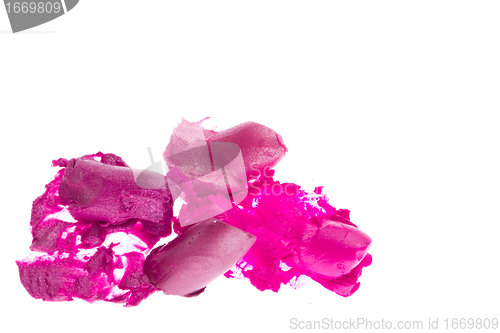 Image of crushed lipsticks