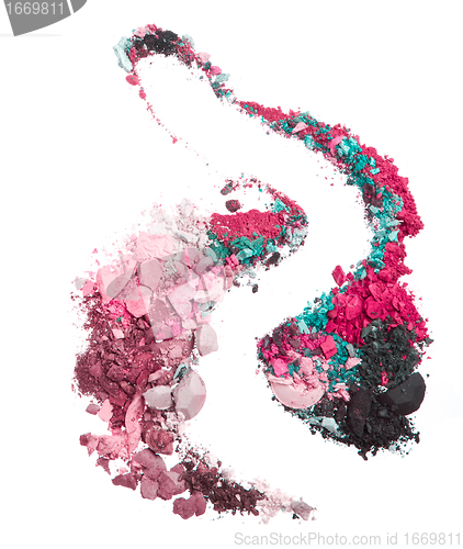 Image of crushed eyeshadows