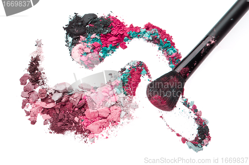 Image of crushed eyeshadows