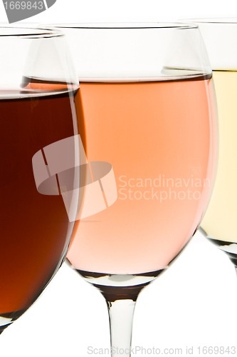 Image of three wine glasses