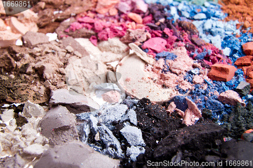 Image of crushed eyeshadows