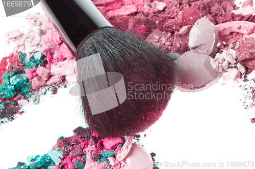 Image of crushed eyeshadows