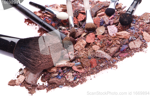 Image of crushed eyeshadows