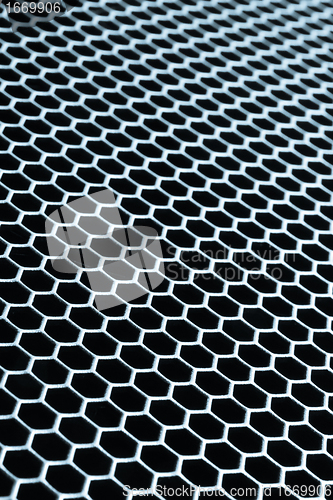 Image of abstract metallic grid