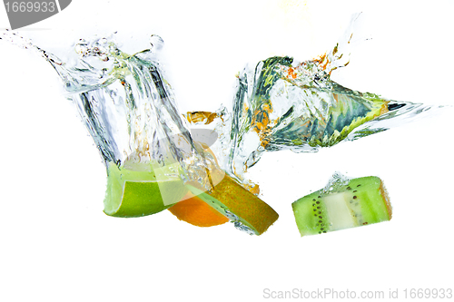 Image of fruit splashing