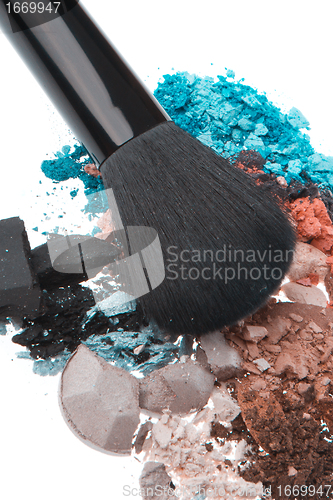 Image of set of multicolor crushed eyeshadows