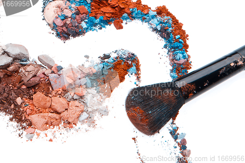 Image of crushed eyeshadows