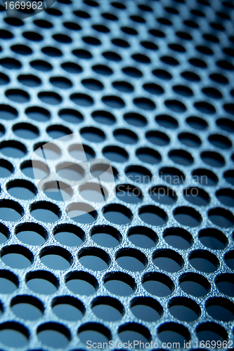 Image of abstract metallic grid