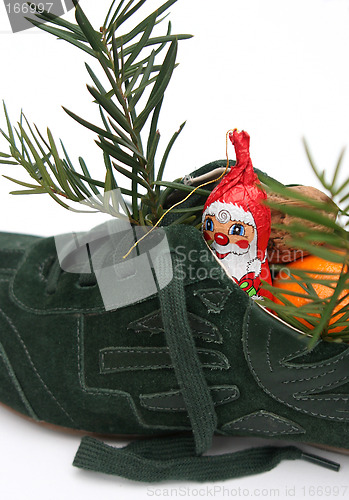 Image of Xmas shoe filled by Nicholas 2