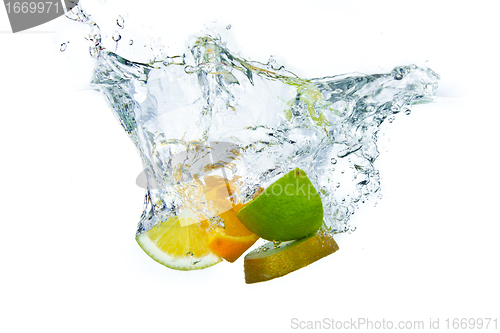 Image of fruit splashing