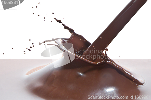 Image of pouring chocolate