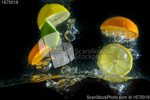 Image of fruit splash