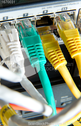 Image of network cables