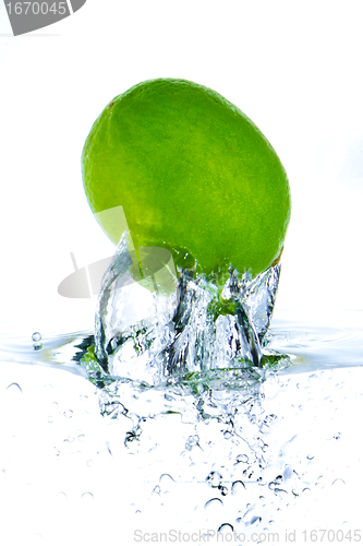 Image of lime splashing