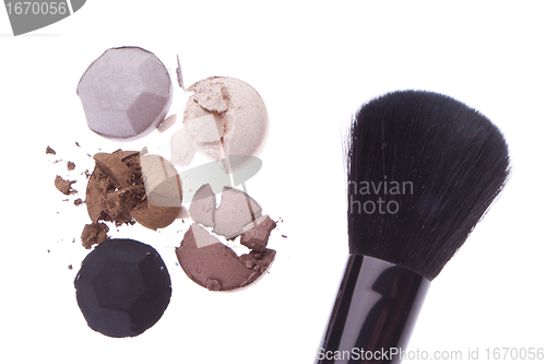 Image of multicolored crushed eyeshadows