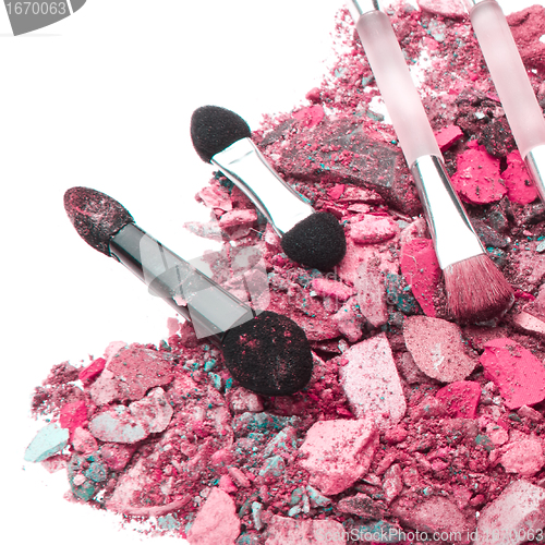 Image of crushed eyeshadows