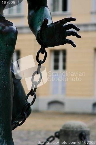 Image of Sculpture -  Chained Up Hand