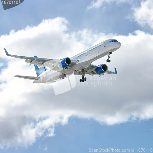 Image of Modern aircraft in the sky