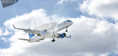 Image of Modern aircraft in the sky