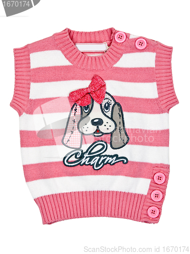 Image of children's sweater with a pattern