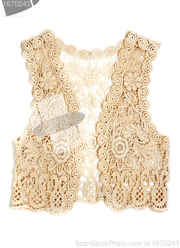 Image of Women's Vest Beige lace