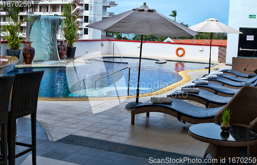 Image of pool on the rooftop