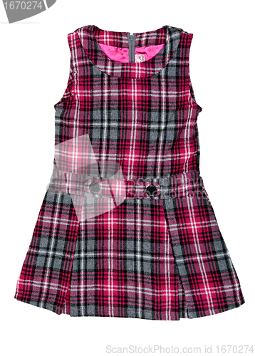 Image of children's checkered dress