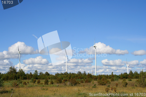 Image of Modern windmills