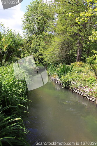 Image of river in the garden