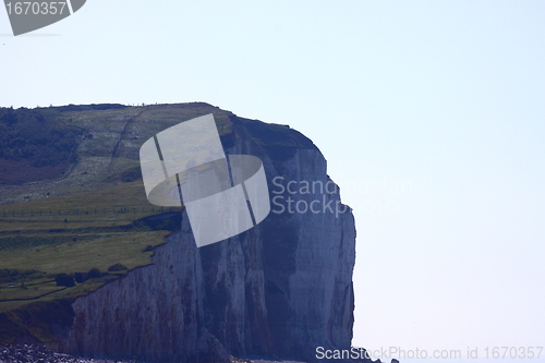 Image of cliffs of Normandy in France