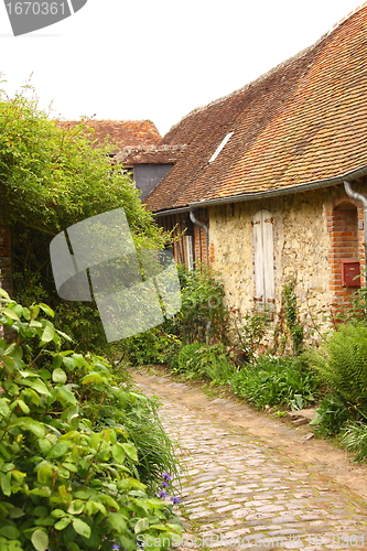 Image of old house in medieval village