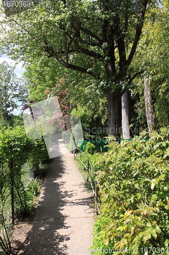 Image of flower garden in spring