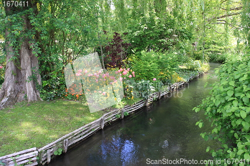 Image of river in the garden