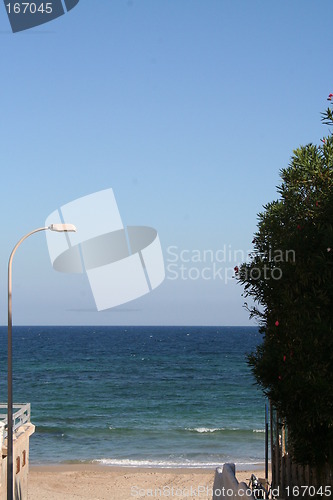 Image of View above the Mediterranean a lovely sunny day