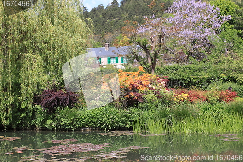 Image of river in the garden