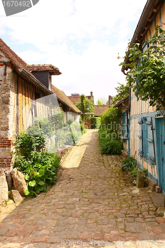 Image of old house in medieval village