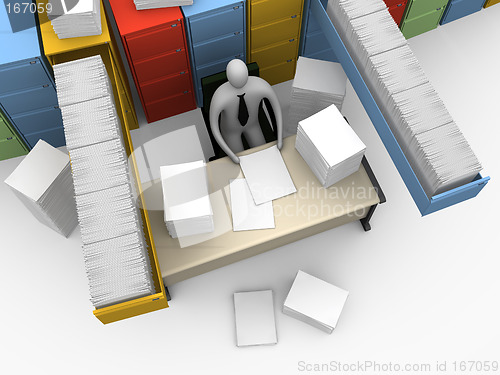 Image of Office Moments - Endless Paperwork #3