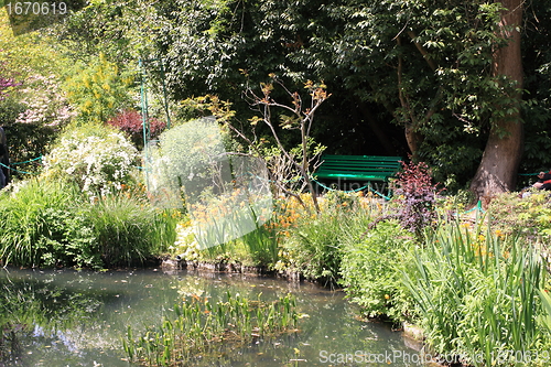 Image of river in the garden