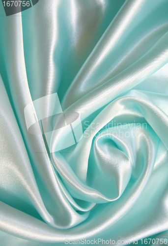 Image of Smooth elegant blue silk 