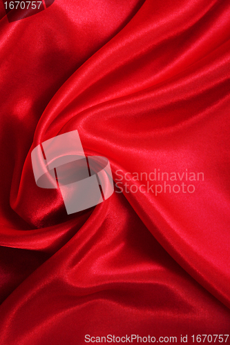 Image of Smooth elegant red silk