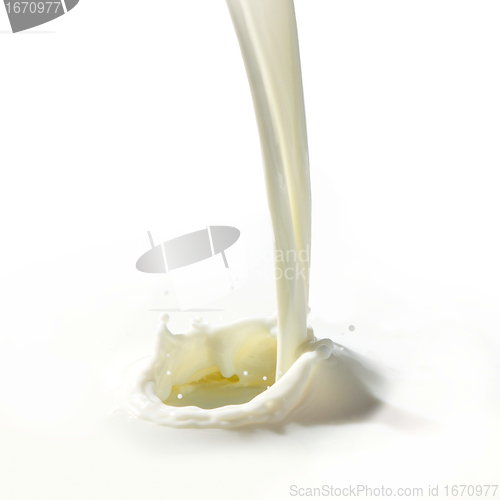 Image of milk splashing