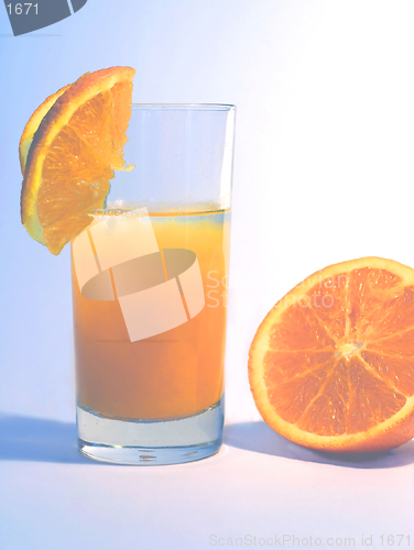 Image of Orange in a glass