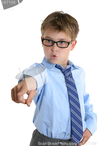 Image of Assertiive child pointing his finger