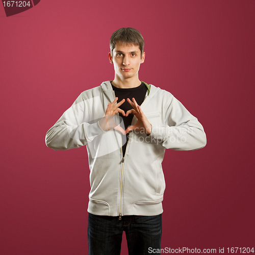 Image of fall in love male