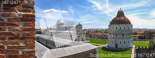 Image of Panoramic view of Piazza dei Miracoli Pisa